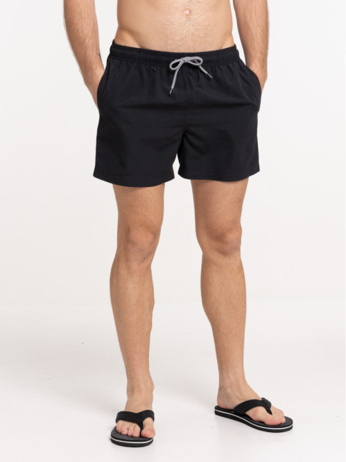 Short de bain noir homme
