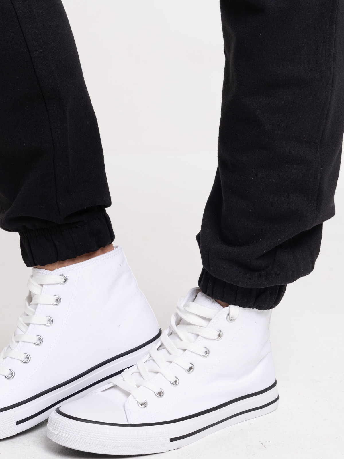 Pantalon sport uni noir femme Pantalon sport uni noir femme