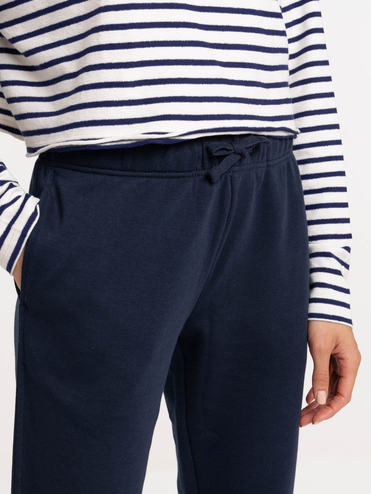 Pantalon sport marine navy femme