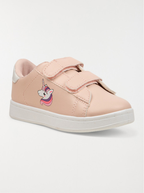 Baskets roses licorne fille (24-30)