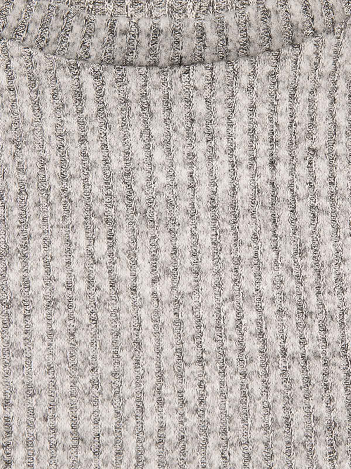 Pull court gris chiné fille (10-16A)