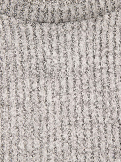 Pull court gris chiné fille (10-16A)