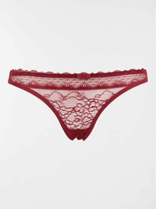 Culotte dentelle framboise (36-46)