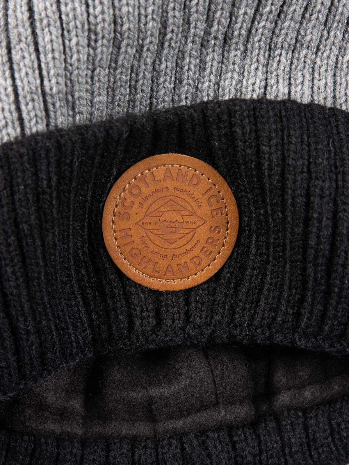 Bonnet doublure polaire gris chiné homme Bonnet doublure polaire gris chiné homme