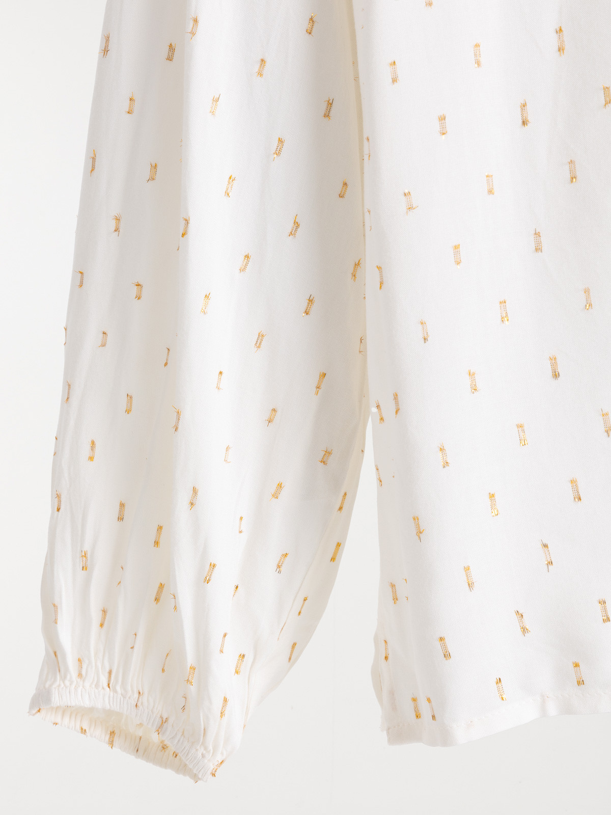 Blouse écru motif grande taille femme