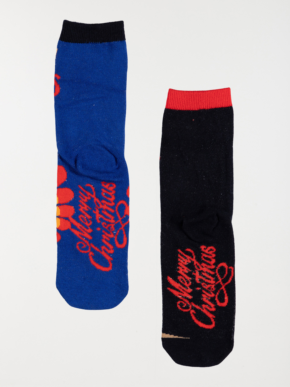 Chaussettes de Noël dinde bleu enfant