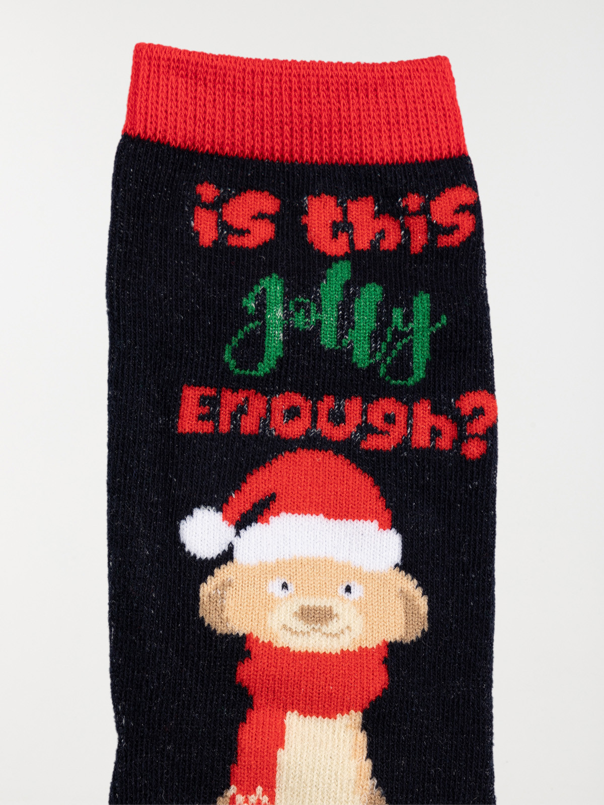 Chaussettes de Noël dinde bleu enfant