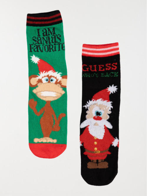 Chaussettes de Noël Père-Noël enfant