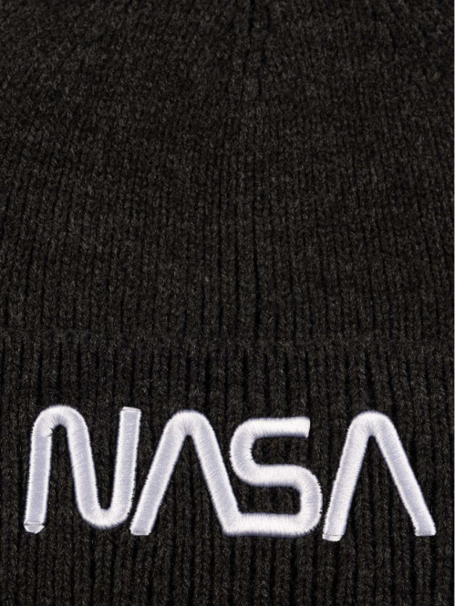 Bonnet NASA gris anthracite chiné homme