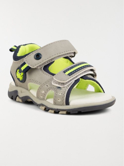 Sandale scratchs grise garçon (20-23)