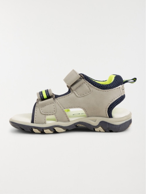 Sandale scratchs grise garçon (20-23)