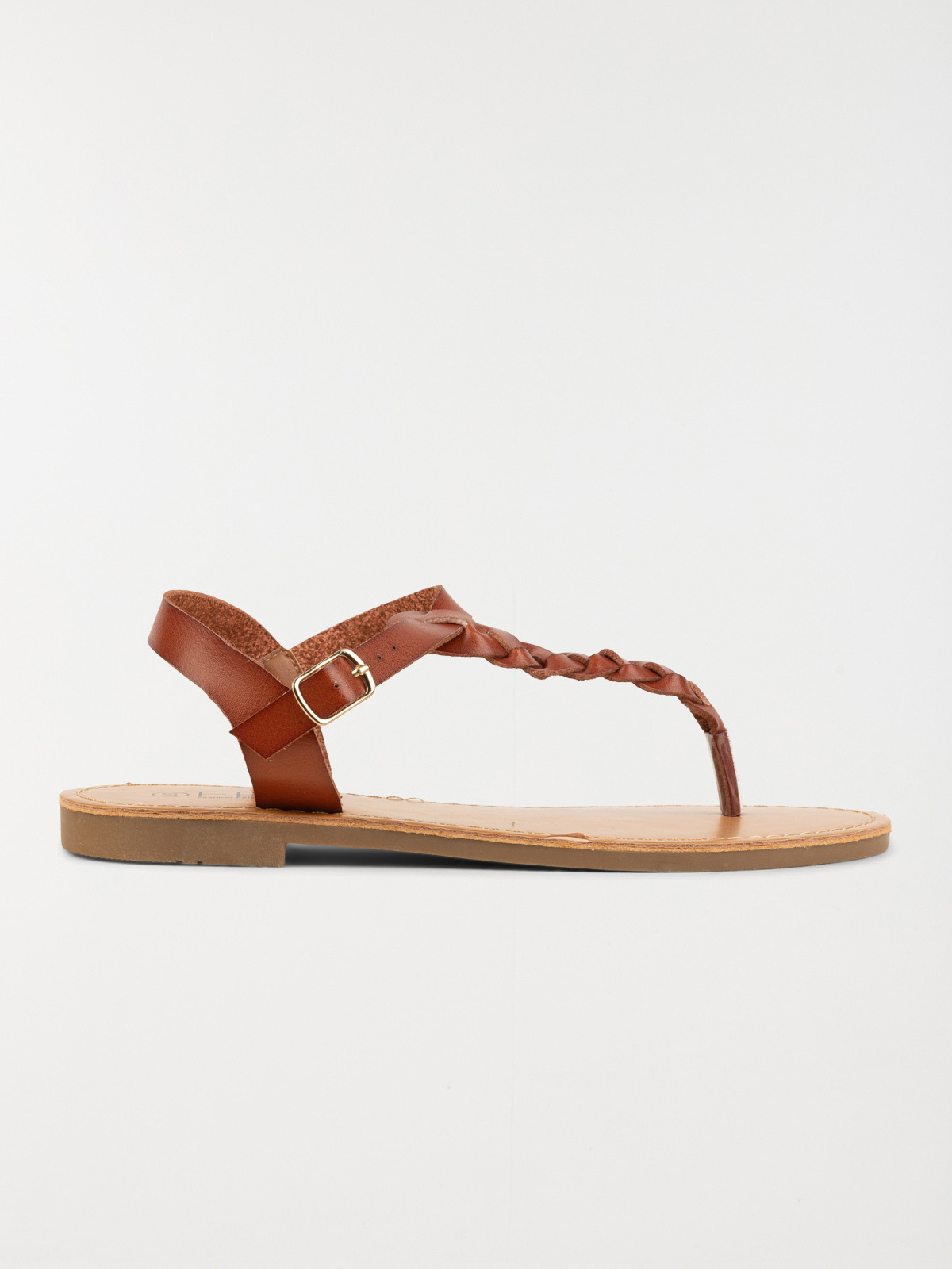 Sandales plates camel femme (36-41)