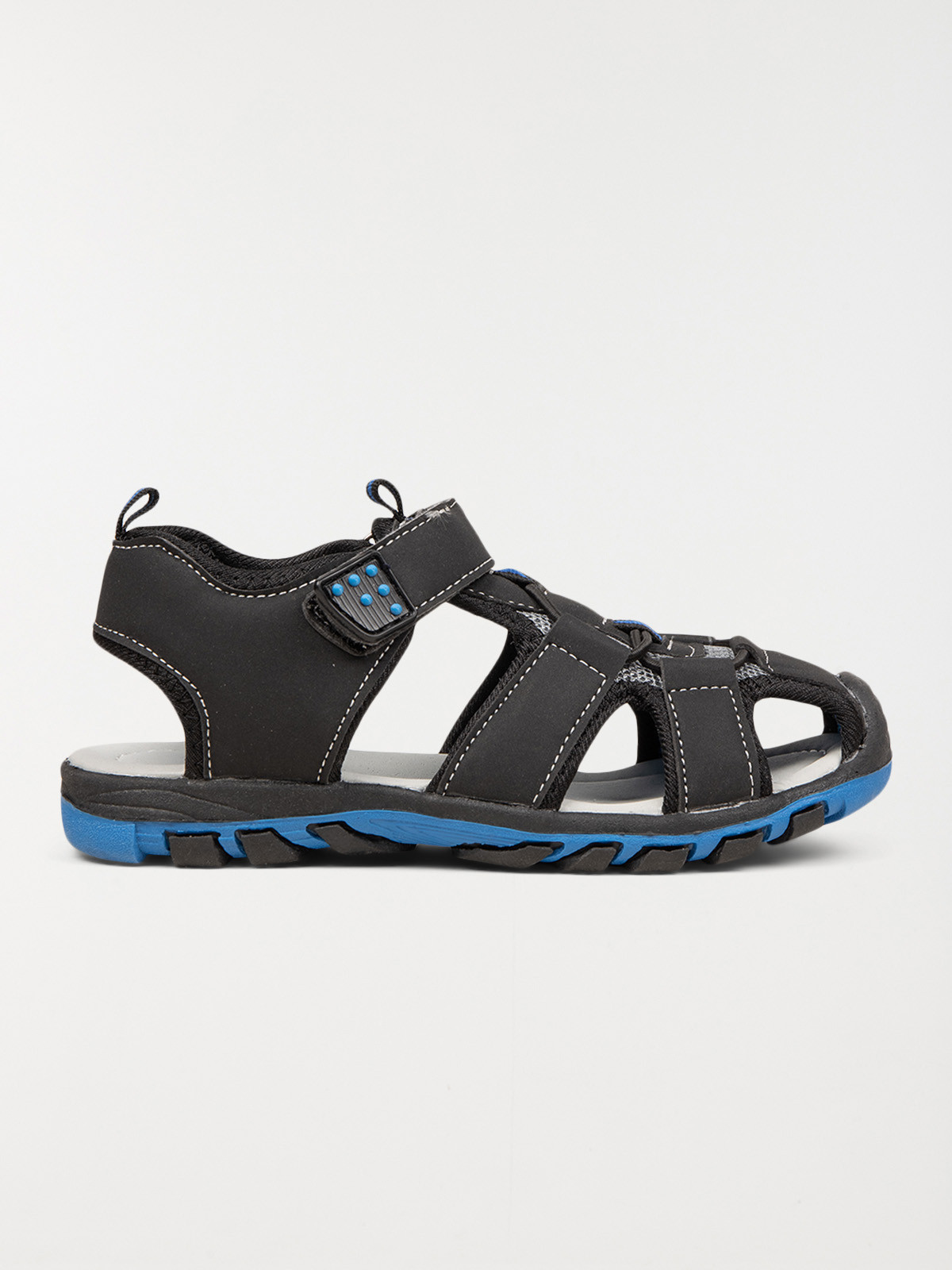 Sandales noires scratch garçon (24-30)