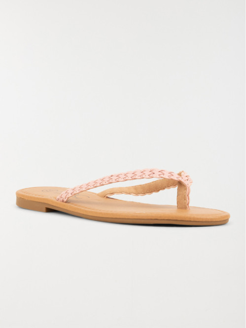 Mule plate rose femme (36-41)