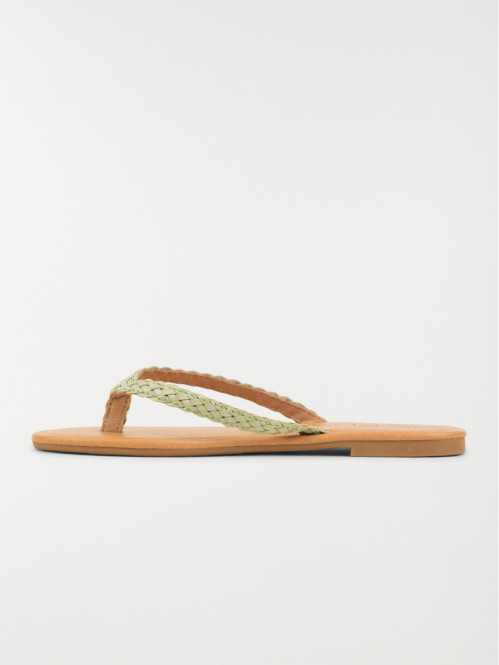 Mule plate verte menthe femme (36-41)