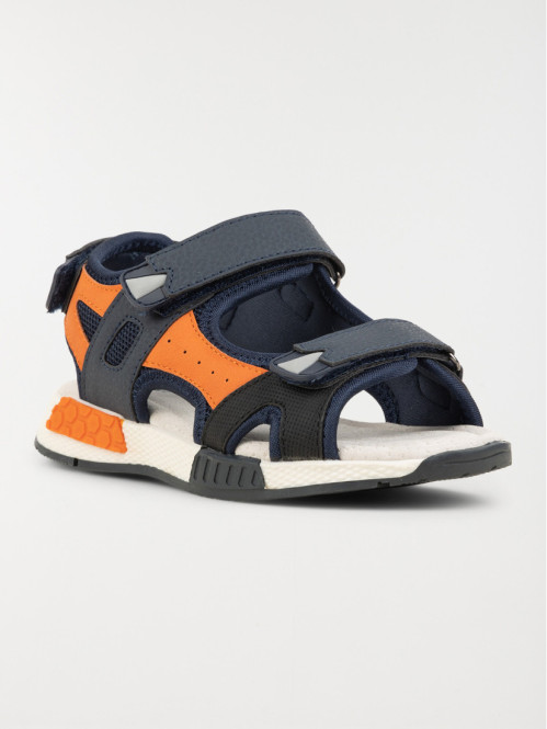 Nu-pieds orange et bleu garçon (31-35)