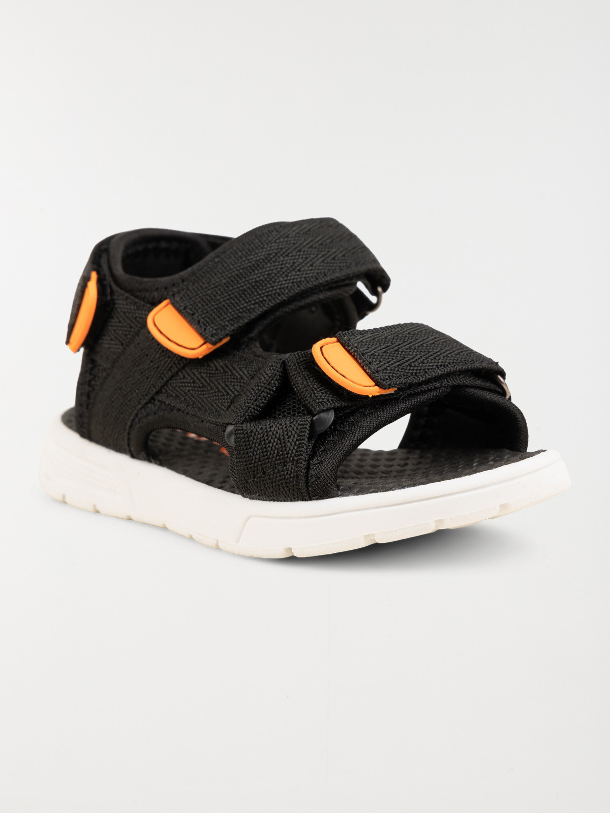 Sandales noires scratchs garçon (24-30) Sandales noires scratchs garçon (24-30)