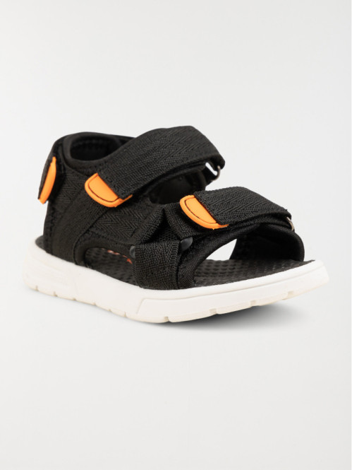 Sandales noires scratchs garçon (24-30) Sandales noires scratchs garçon (24-30)