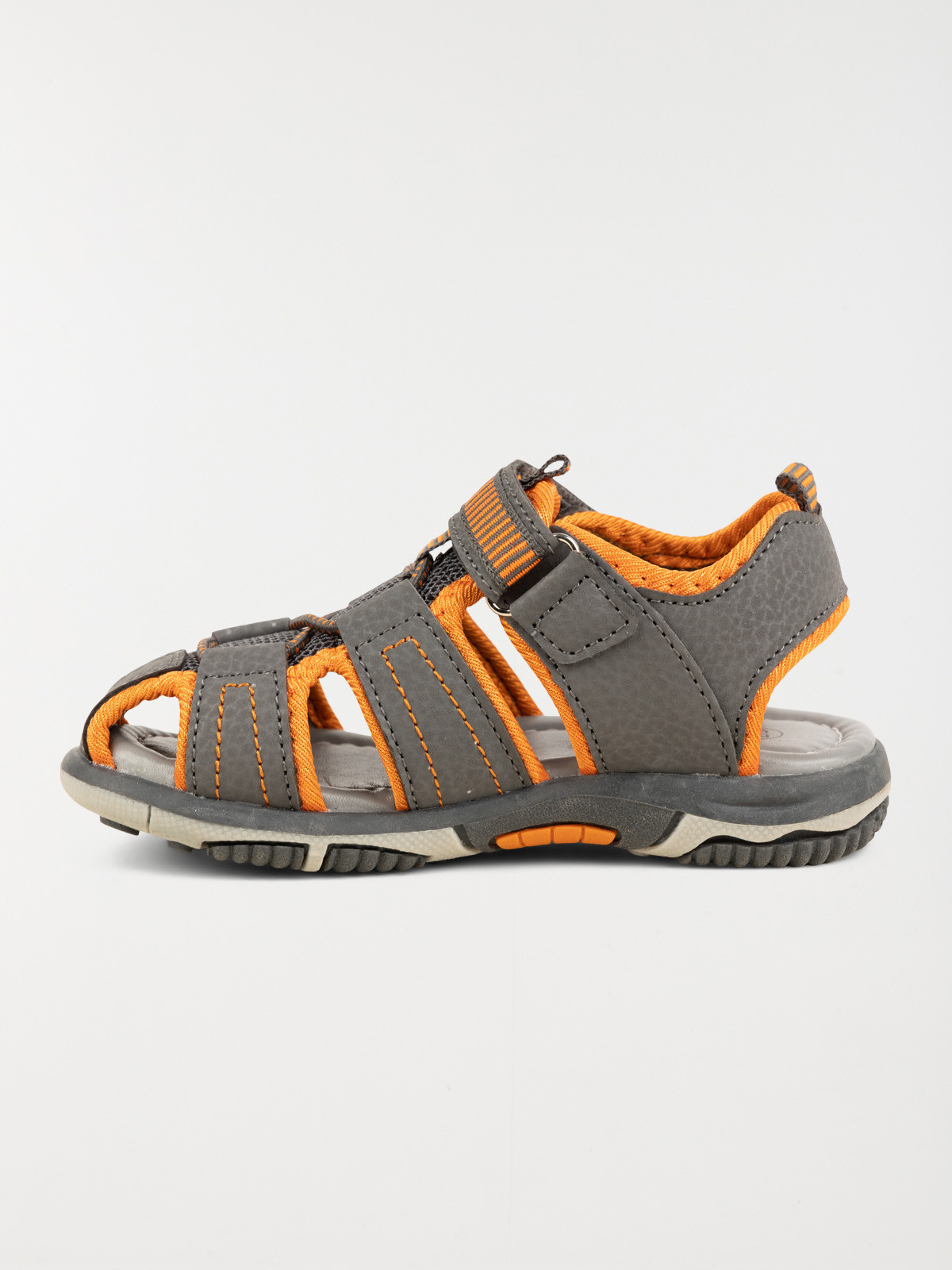 Sandale gris et orange garçon (24-30) Sandale gris et orange garçon (24-30)