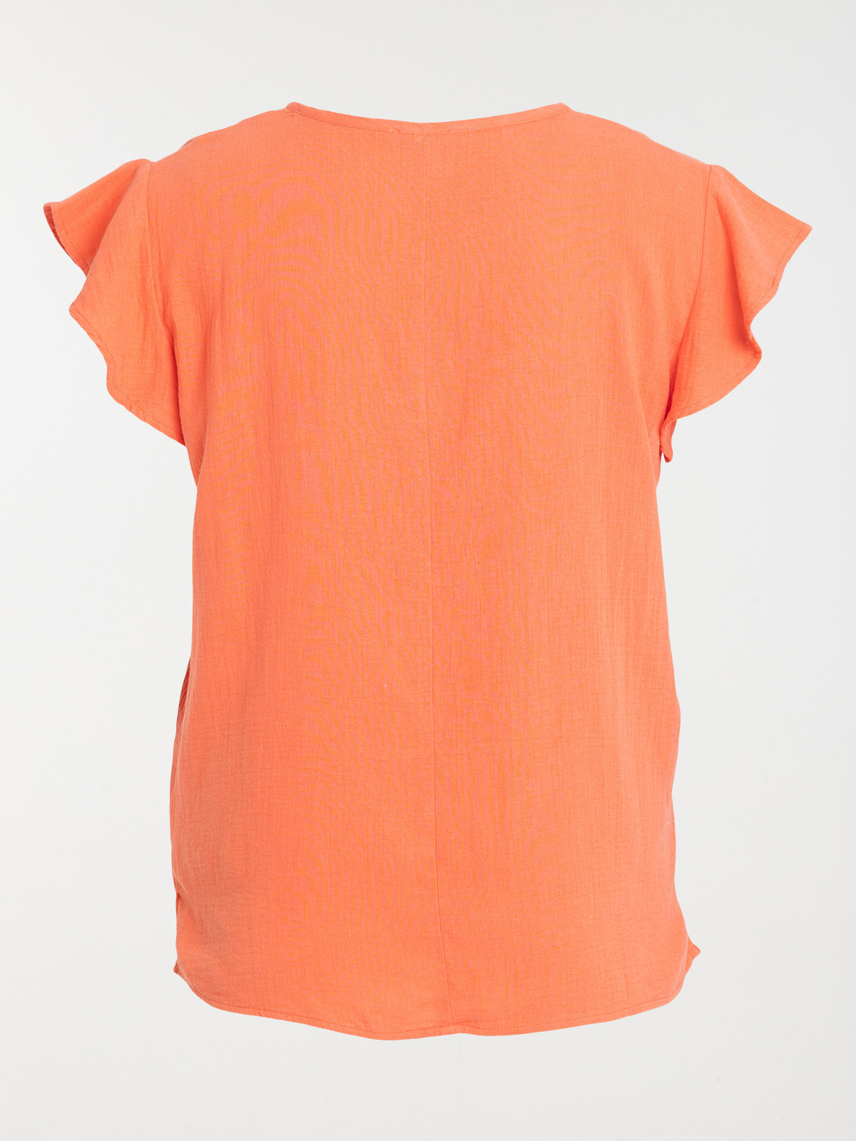 Blouse orange femme grande taille Blouse orange femme grande taille