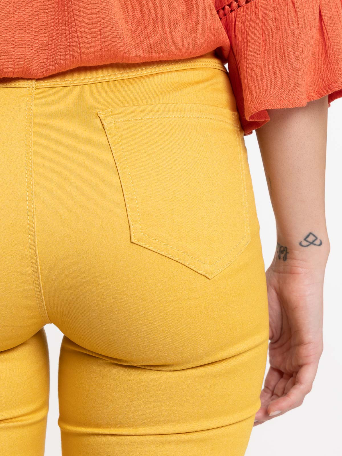 Jegging ocre jaune femme Jegging ocre jaune femme