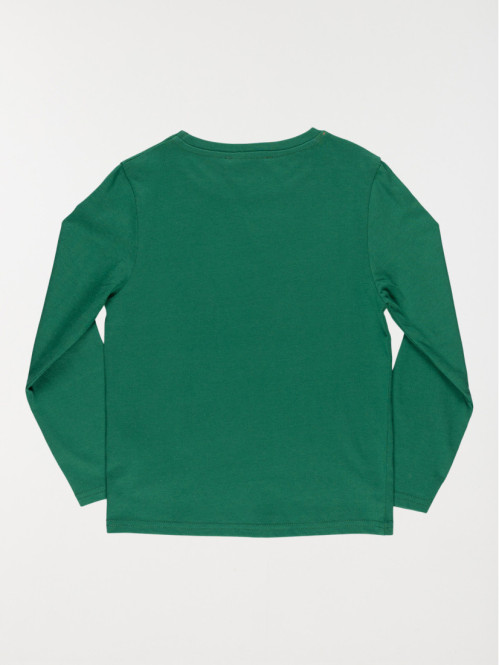 T-shirt vert sapin imprimé garçon (3-8A) T-shirt vert sapin imprimé garçon (3-8A)