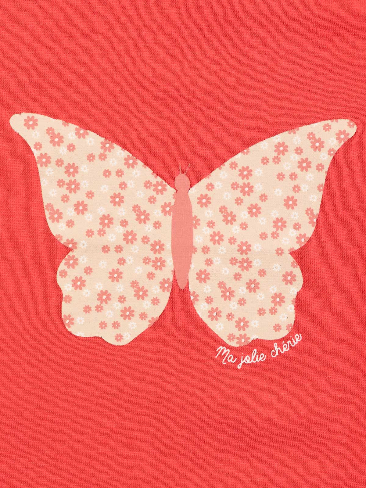 T-shirt papillon fille pastèque (3-24M)