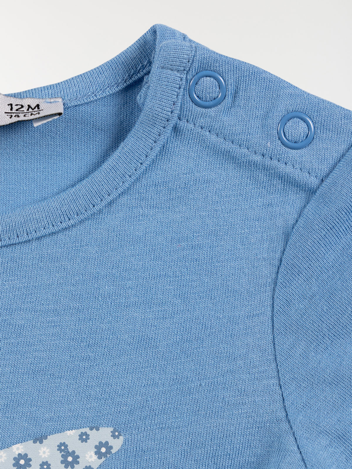 T-shirt papillon fille bleu vif (3-24M) T-shirt papillon fille bleu vif (3-24M)