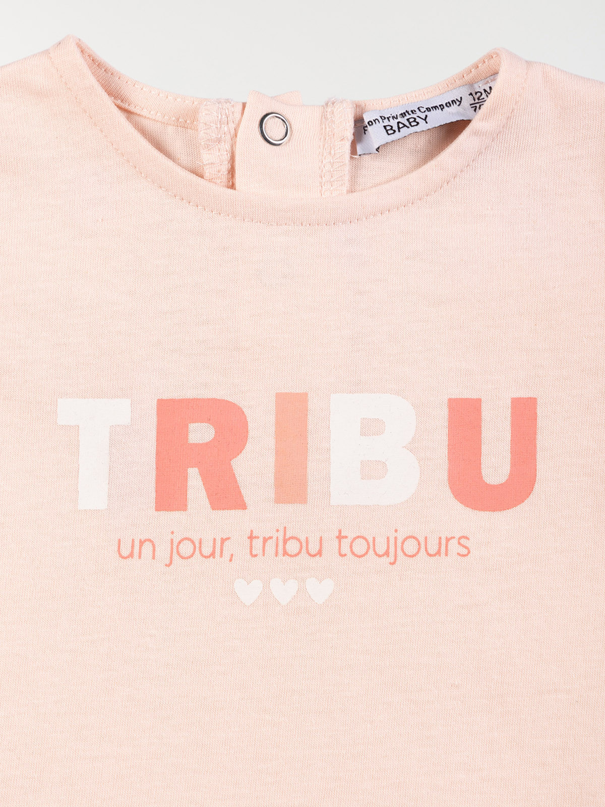 T-shirt tribu un jour fille (3-24M)