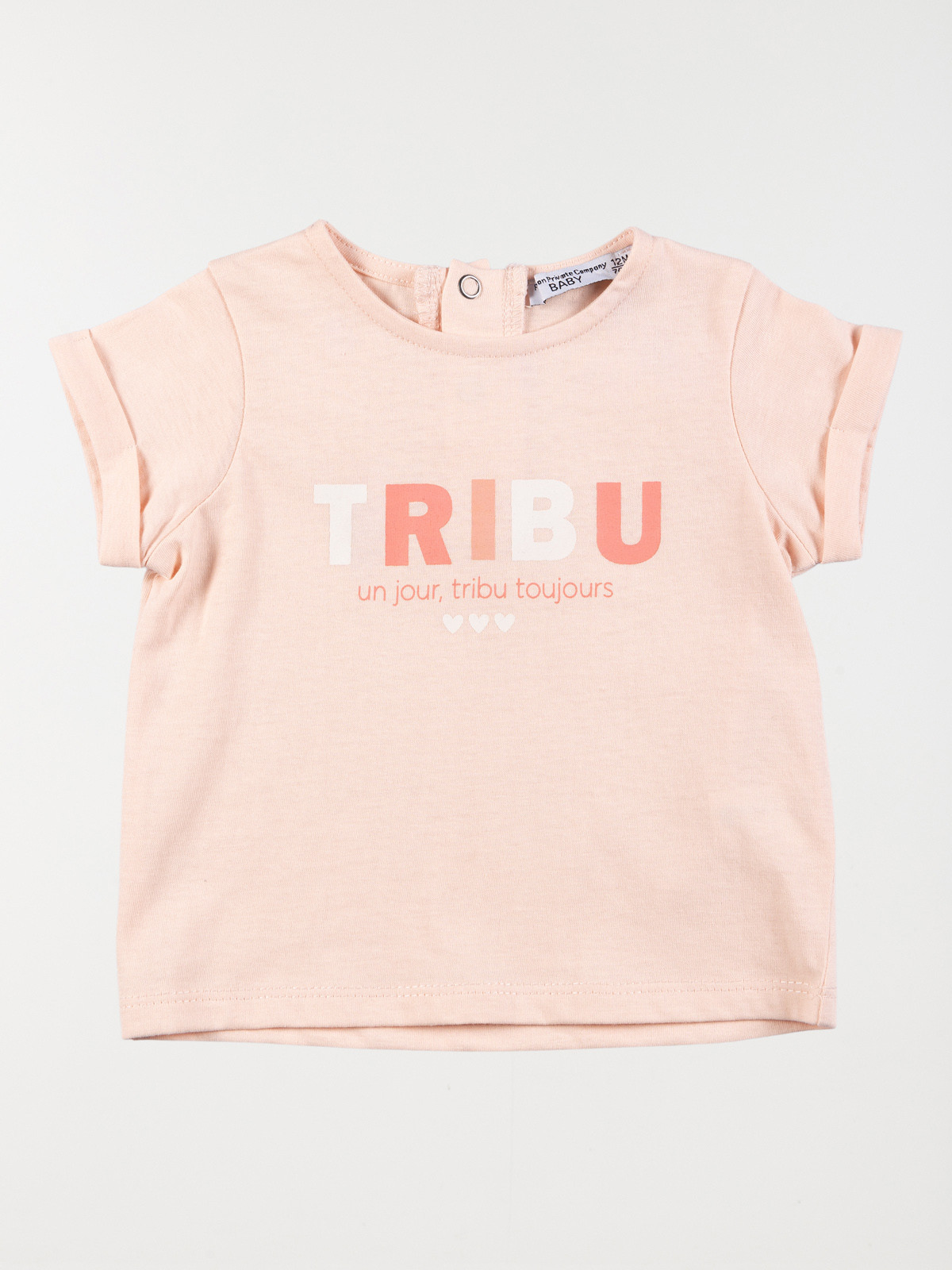 T-shirt tribu un jour fille (3-24M)