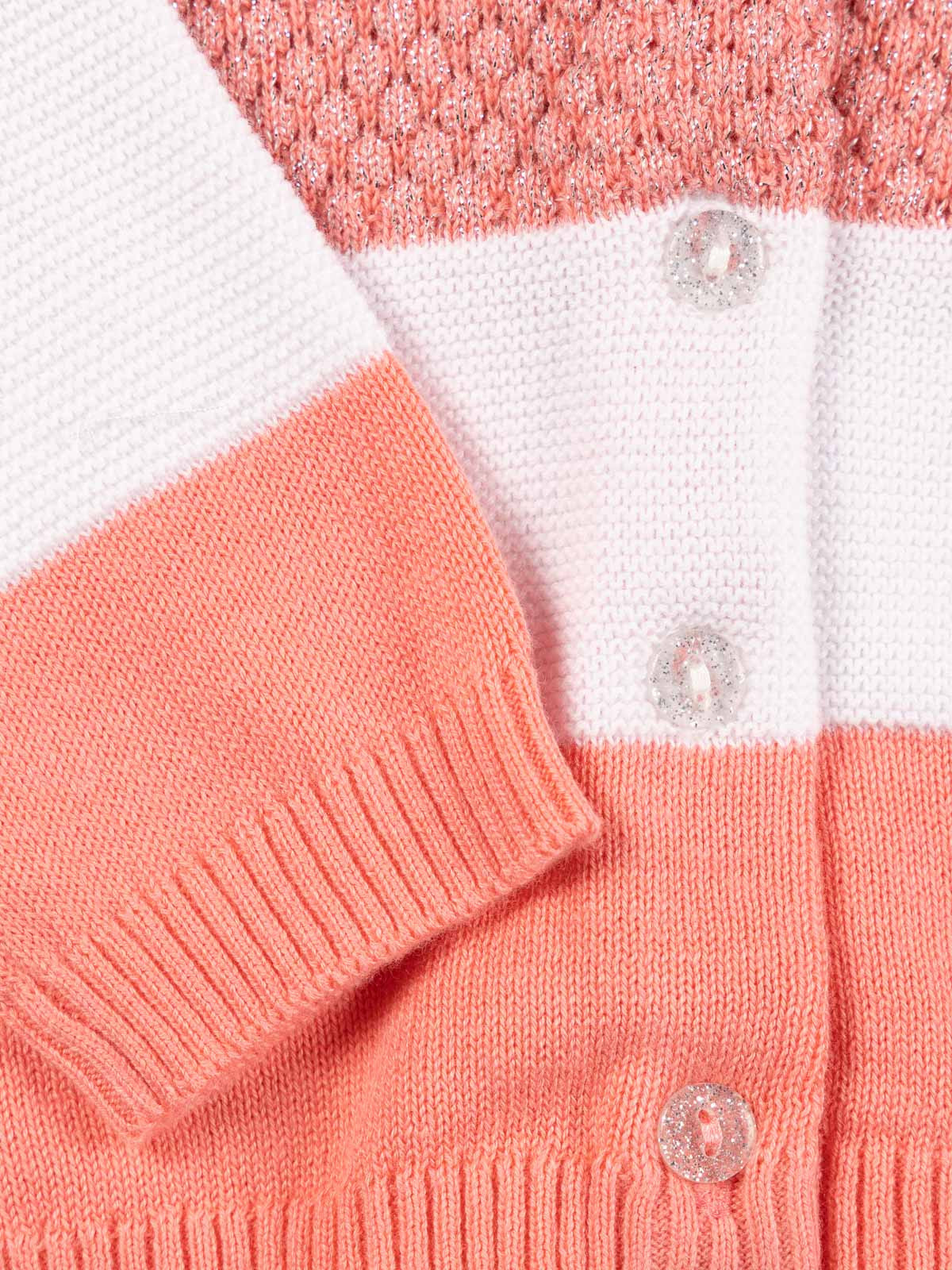 Gilet boutonné rayé fille (3-24M)