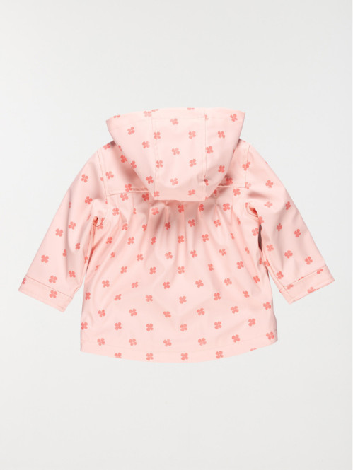 Ciré à capuche fleuri fille...