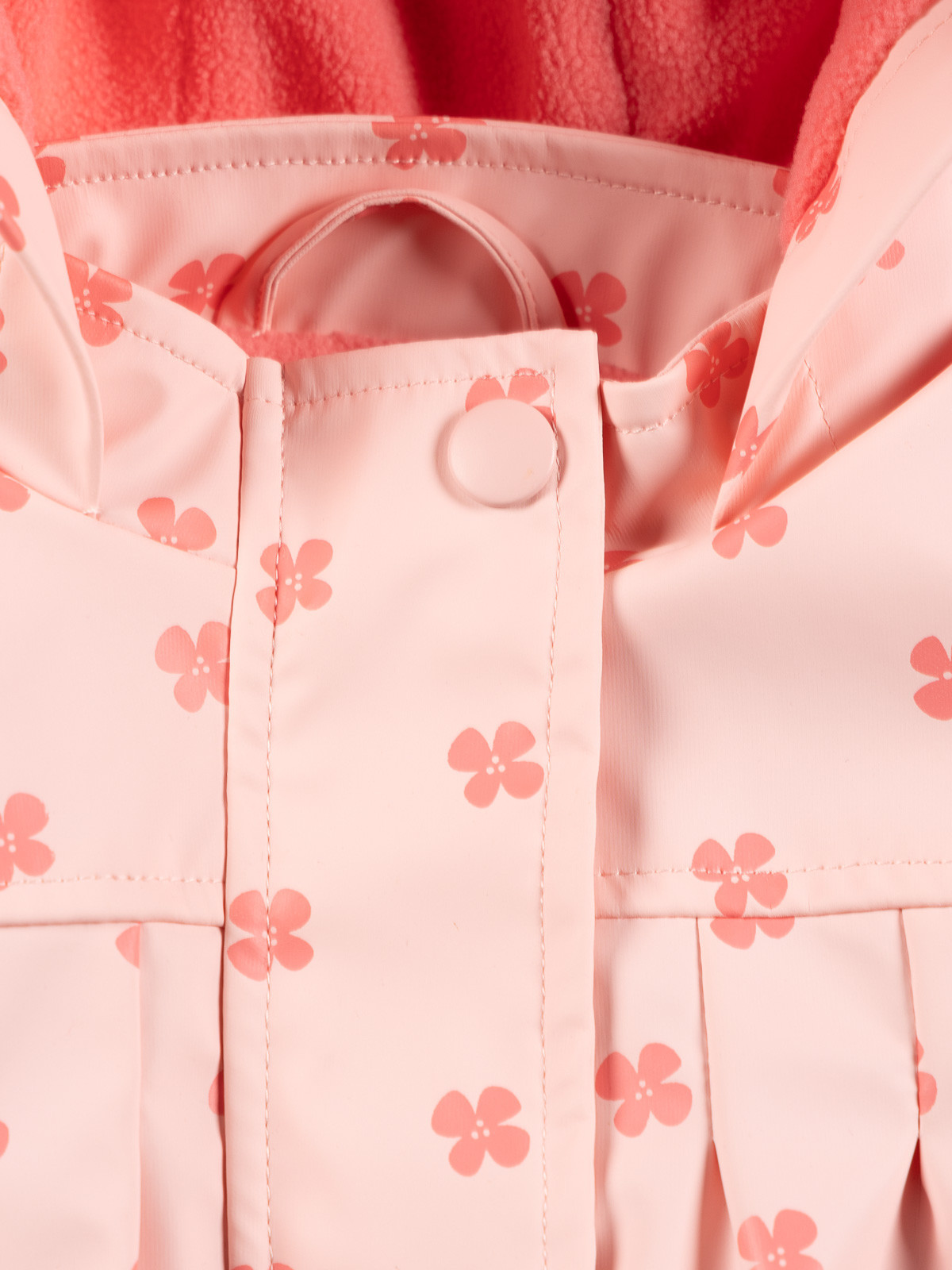 Ciré à capuche fleuri fille (3-24M)