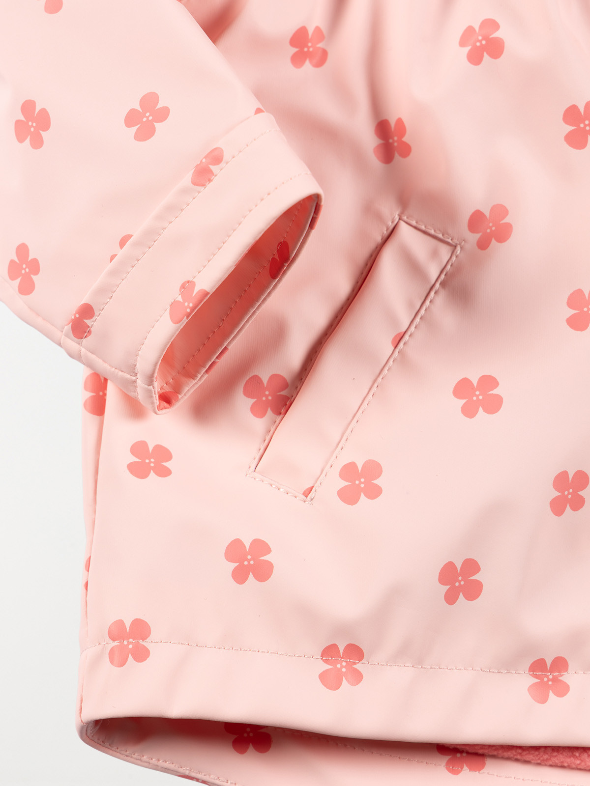 Ciré à capuche fleuri fille (3-24M)