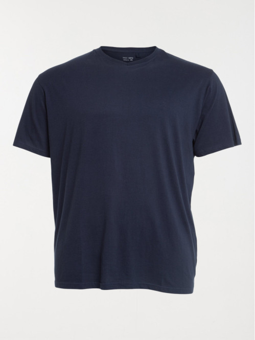 T-shirt col V grande taille homme