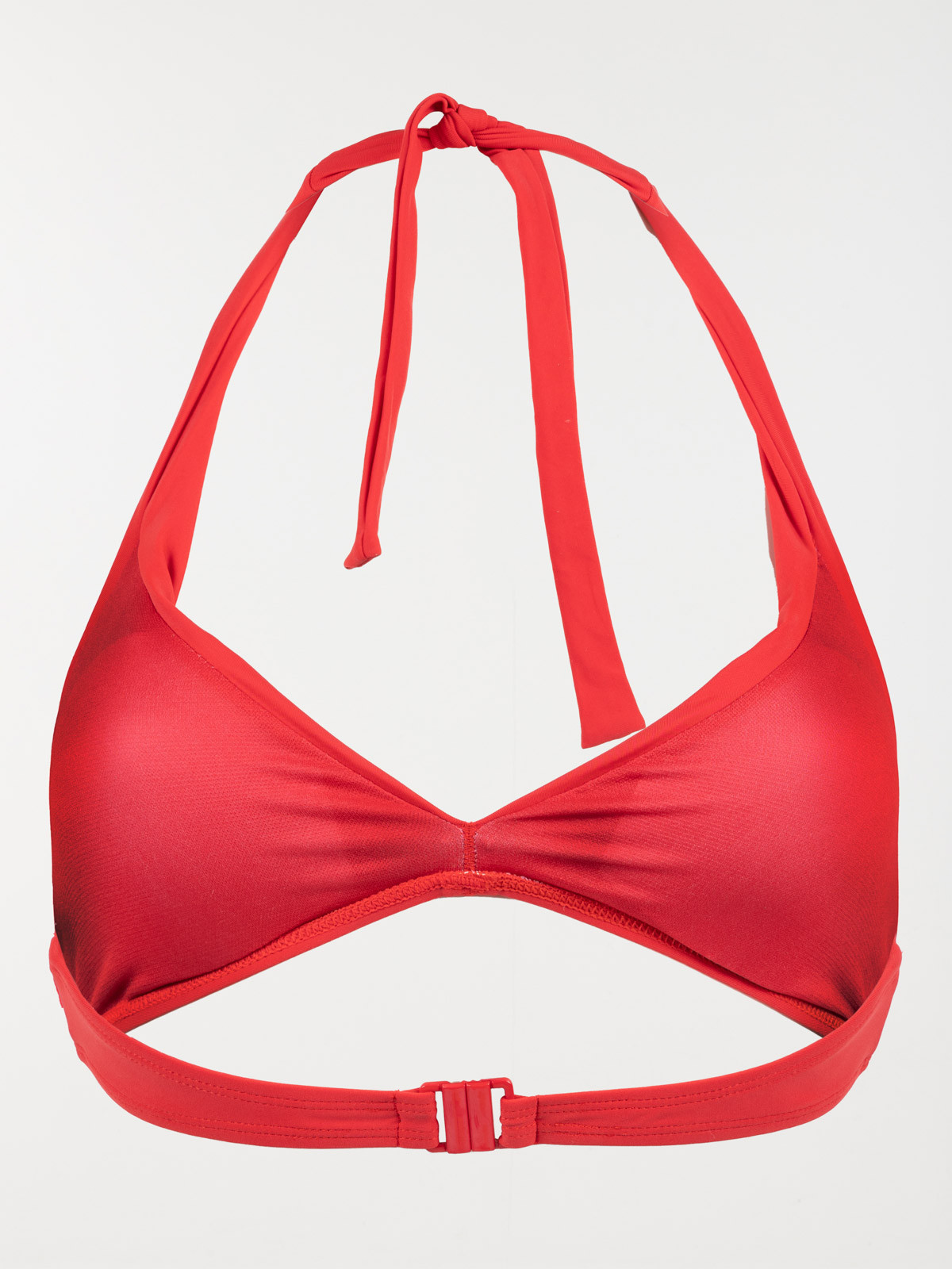 Haut de maillot de bain rouge femme