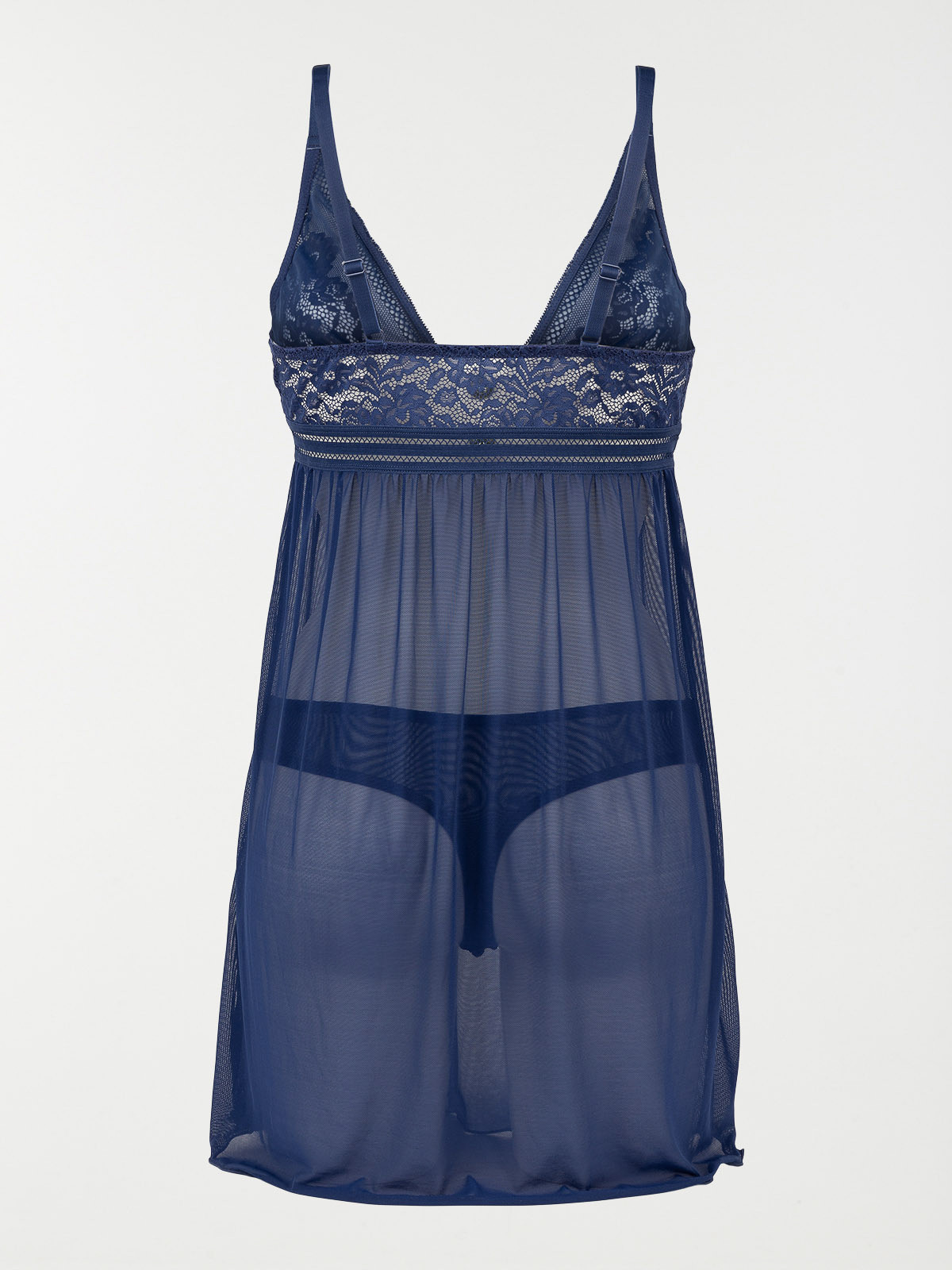 Nuisette coloris bleu profond femme