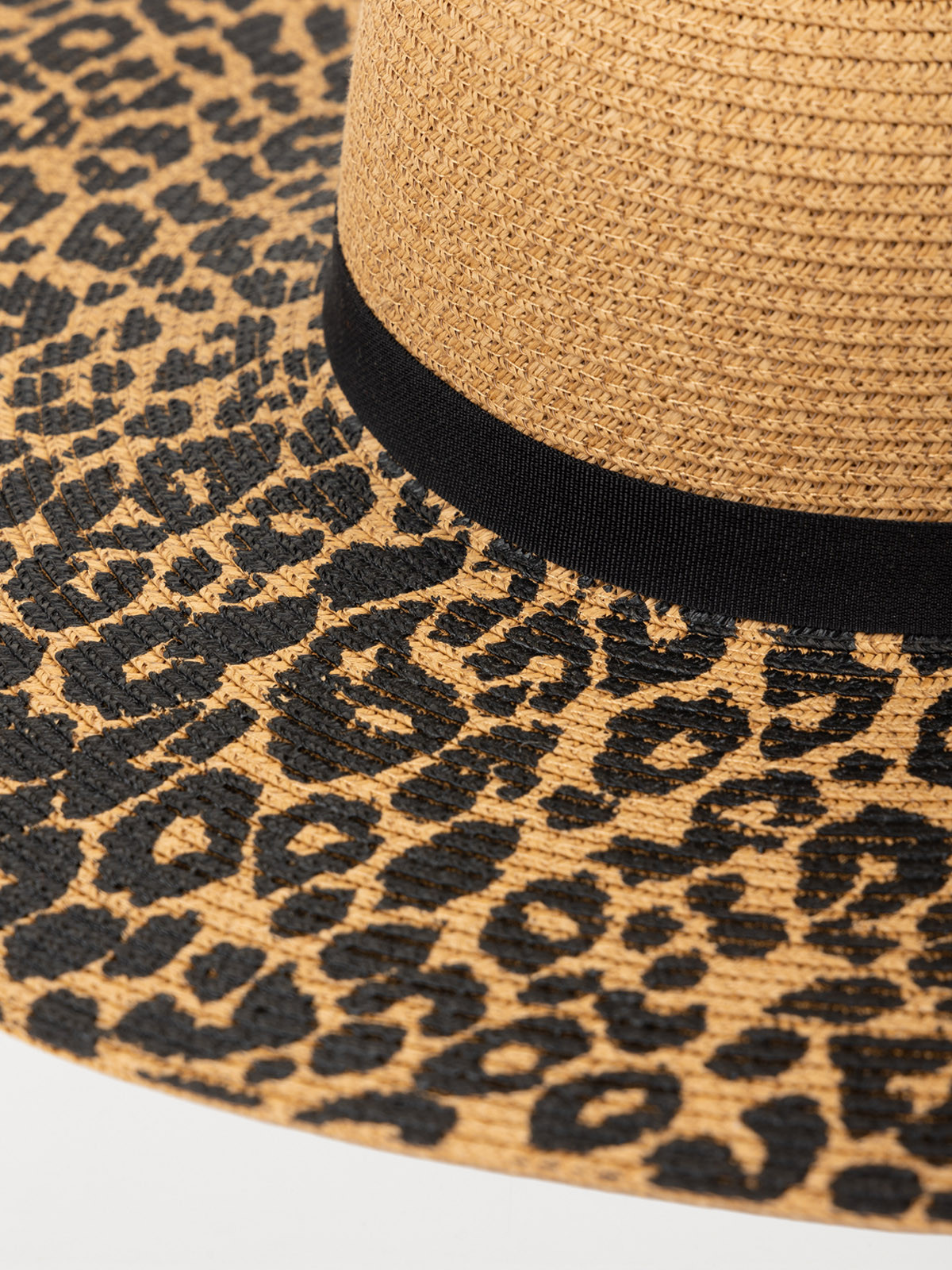 Chapeau capeline léopard femme