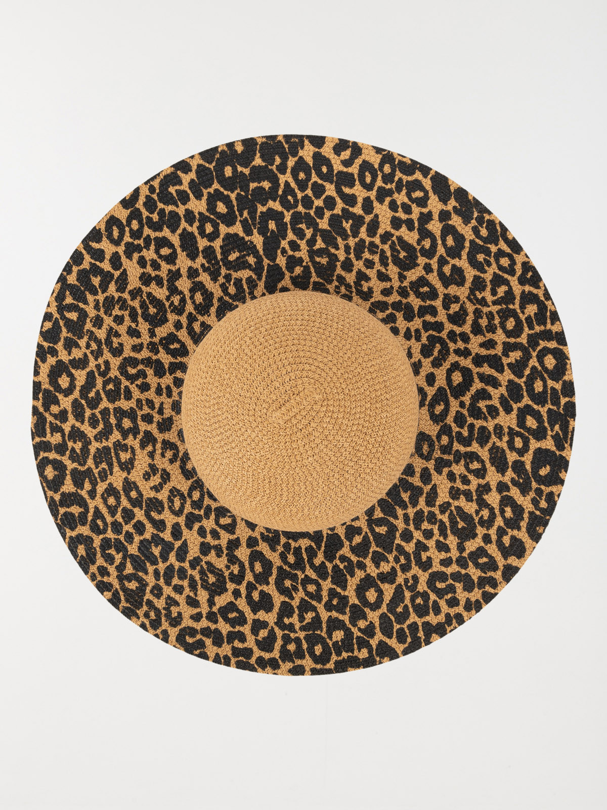 Chapeau capeline léopard femme