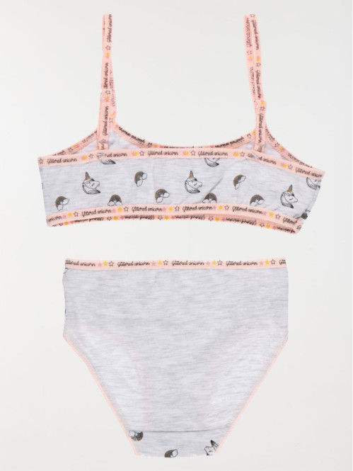Ensemble fille brassière et slip