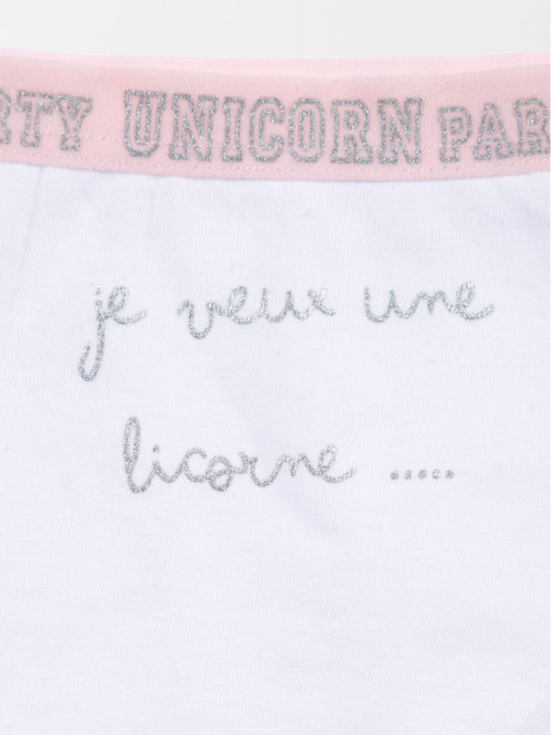 Lot de 2 boxers fantaisies fille