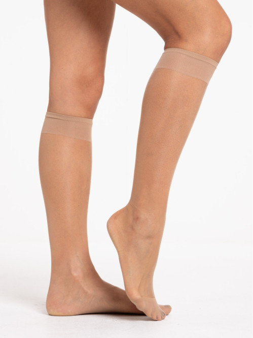 Lot de 2 mi-bas 15D femme