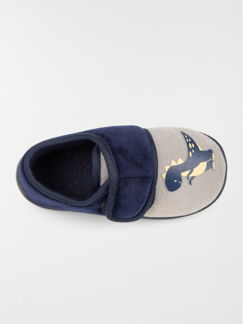Chaussons navy dinosaure garçon (24-30) Chaussons navy dinosaure garçon (24-30)