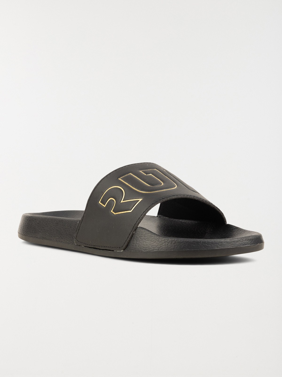 Claquettes noires run homme (40-46)