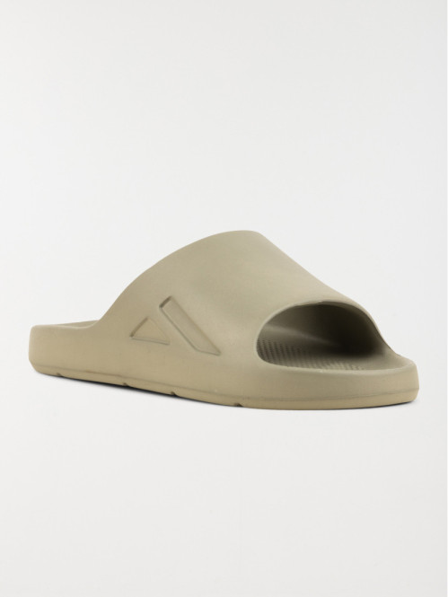 Claquettes coloris kaki homme (41-46)