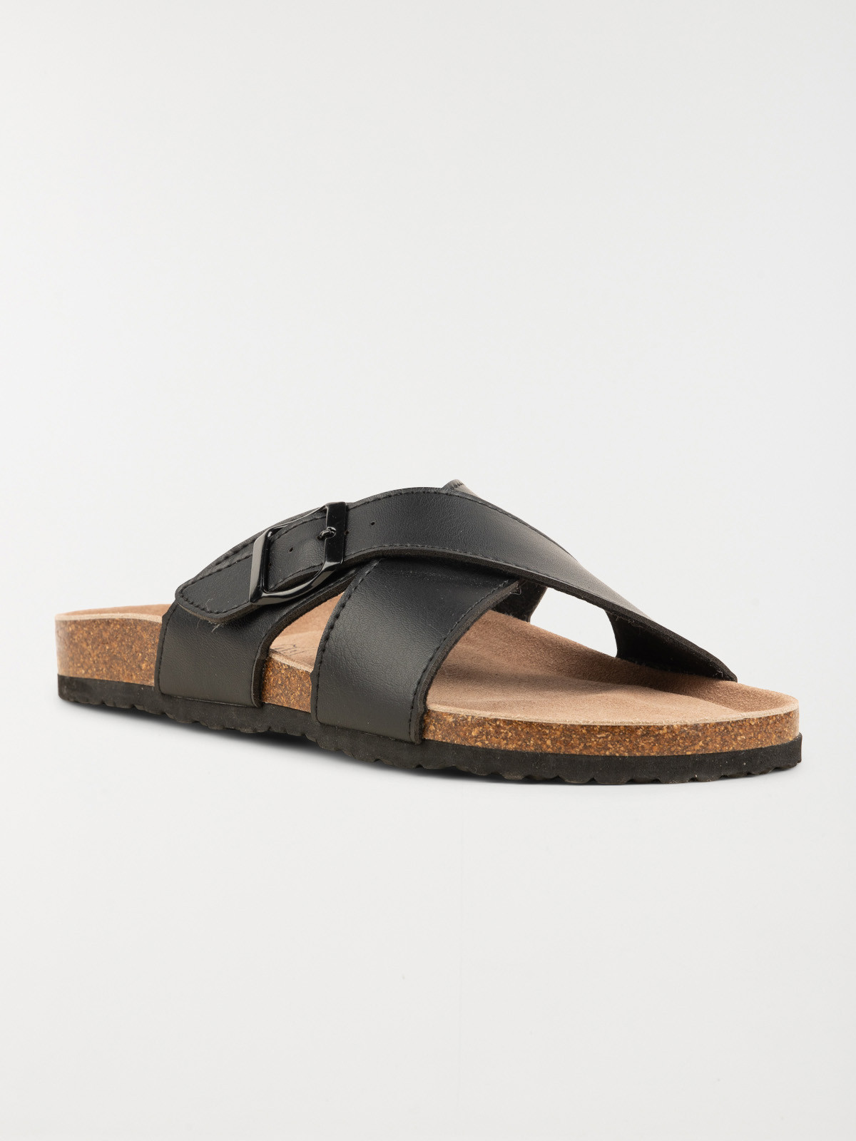 Mules croisées noires homme (40-46)