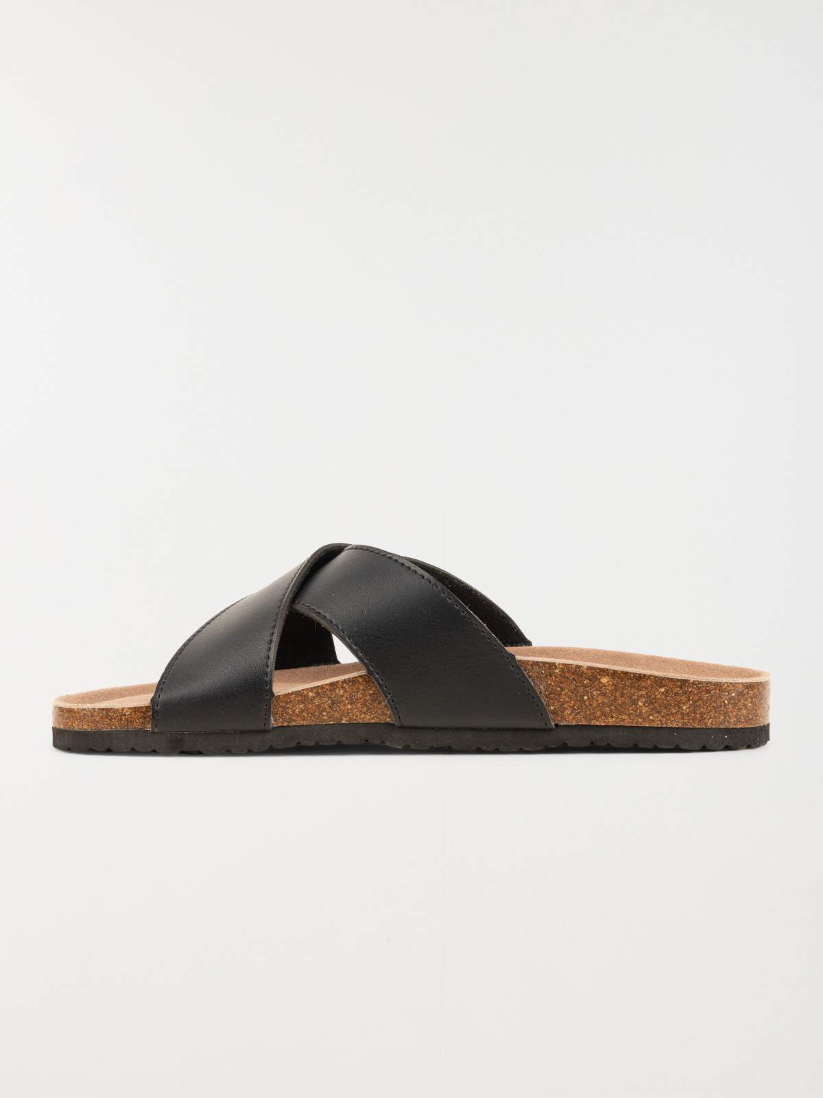 Mules croisées noires homme (40-46)