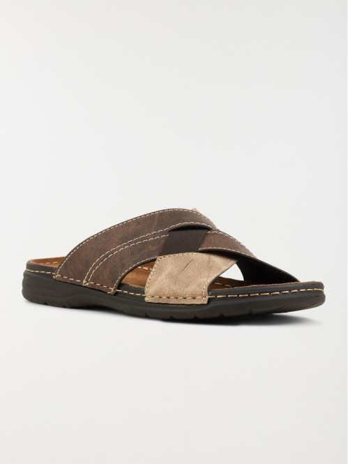 Nu-pieds marrons homme (41-46)