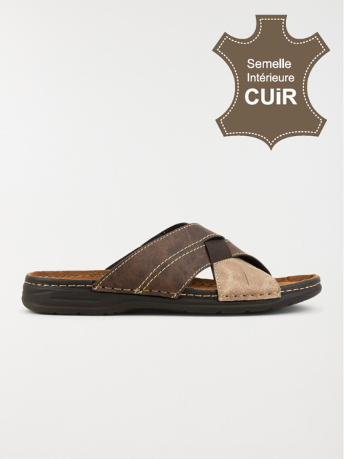Nu-pieds marrons homme (41-46)