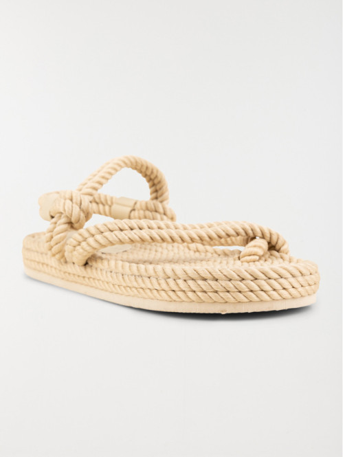 Sandale plate corde femme (36-41) Sandale plate corde femme (36-41)